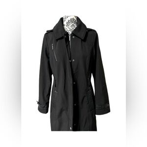 MICHAEL KORS Women's Black Coat Medium